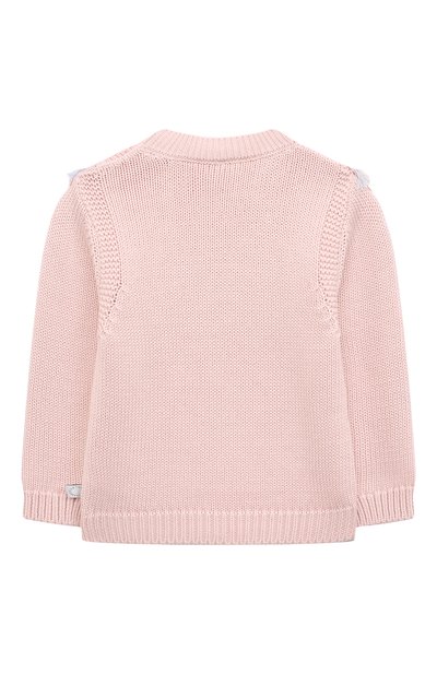 Хлопковый пуловер STELLA MCCARTNEY светло-розового цвета по цене 16350 руб., арт. TT9060, фото 2 Хлопковый пуловер STELLA MCCARTNEY, арт. TT9060, фото 2