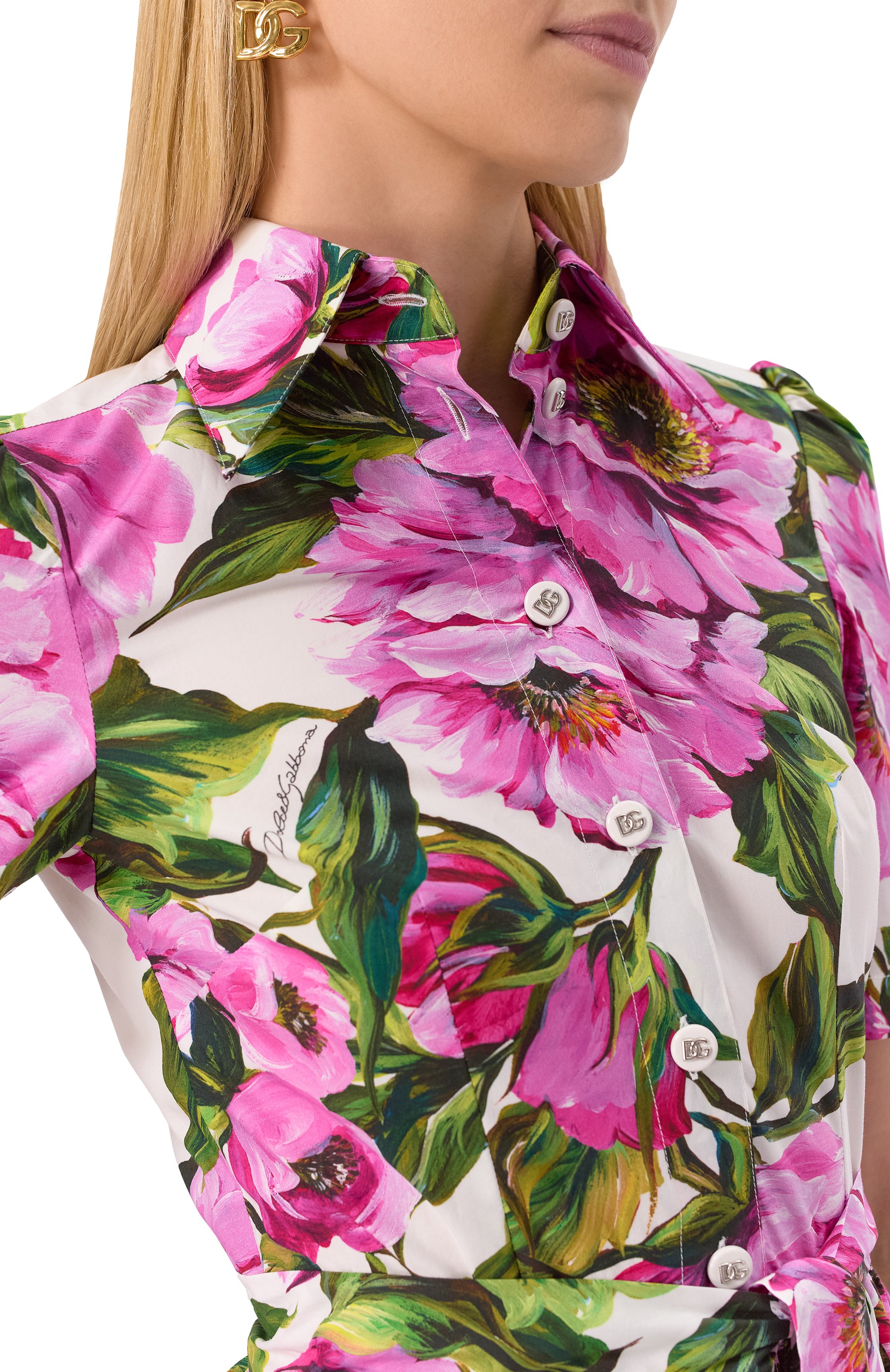 Хлопковое платье DOLCE & GABBANA, арт. F6AGMT/HS5S3, фото 5