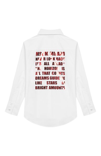 Хлопковая рубашка MSGM KIDS, арт. F6MSJGSI128