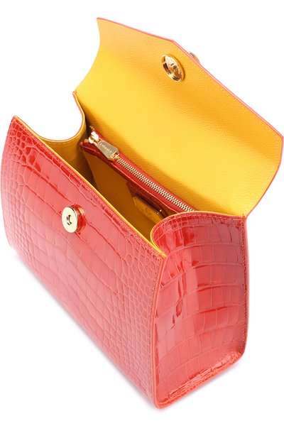 Сумка alla из кожи аллигатора ETHAN K, арт. ALLA 21CM/SANGUINE SHINY, фото 3