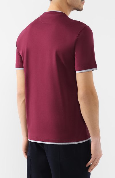 Хлопковая футболка BRUNELLO CUCINELLI, арт. M0T617427, фото 4