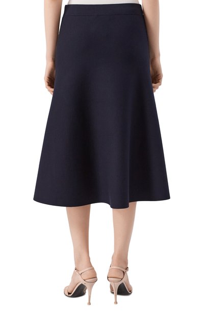 Юбка из вискозы MAX MARA STUDIO синего цвета по цене 46050 руб., арт. GIUSY, фото 4 Юбка из вискозы MAX MARA STUDIO, арт. GIUSY, фото 4