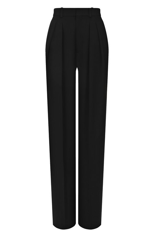 Шерстяные брюки Saint Laurent 824389/Y7E63 Чёрный 824389/Y7E63