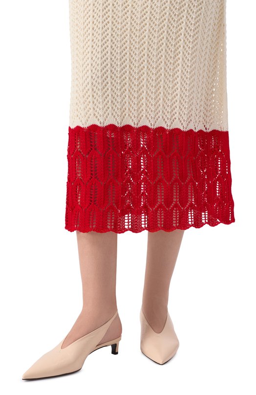 Кожаные туфли Jil Sander J15WP0128/P7589 Кремовый  J15WP0128/P7589 Фото 2