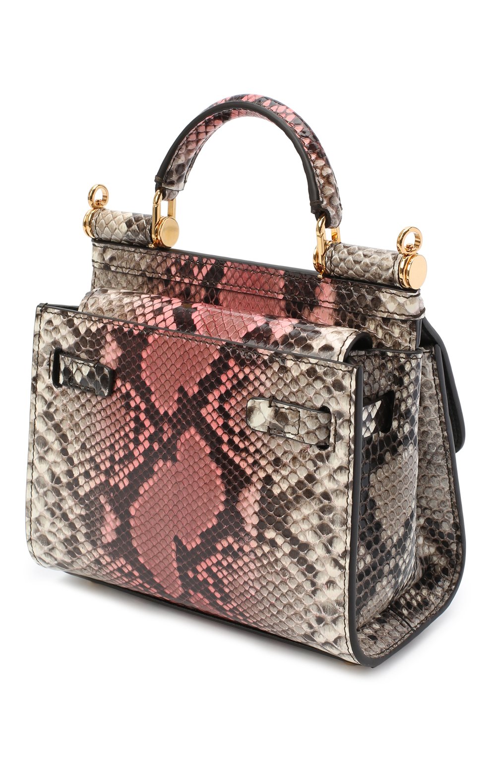 Сумка sicily из кожи питона DOLCE & GABBANA, арт. BB6846/A2V35/PRET, фото 3