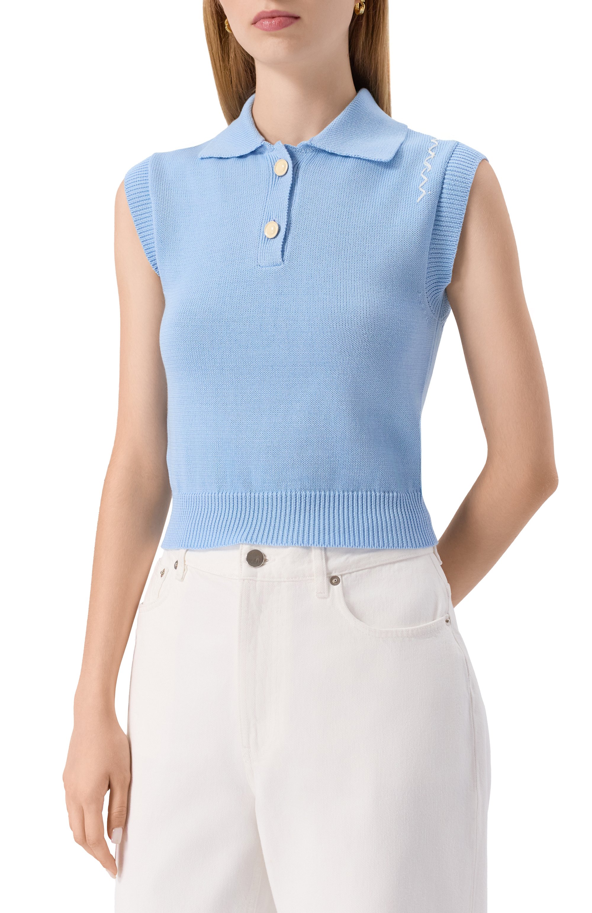 Хлопковое поло MARNI, арт. TTMD0115A0/UFCN55, фото 3