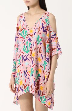 Шелковая туника свободного кроя с принтом LAZUL, арт. UMA TUNIC/MATISSE PRINT/MULTI, фото 1