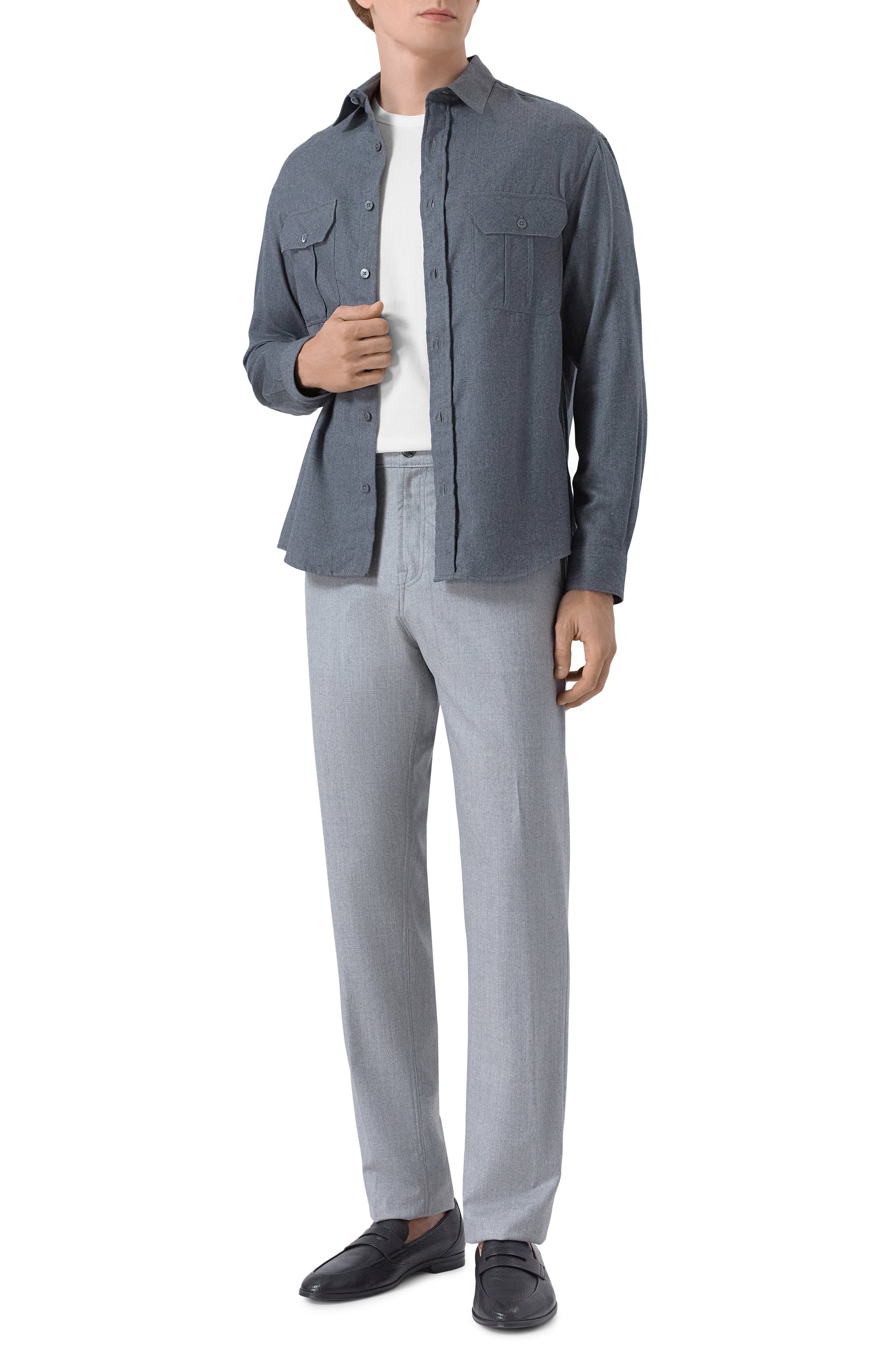 Рубашка из хлопка и лиоцелла CANALI, арт. CSL2067/GL03659, фото 2