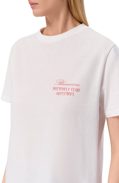Хлопковая футболка BLUMARINE, арт. 4T107A/TJ0027, фото 5
