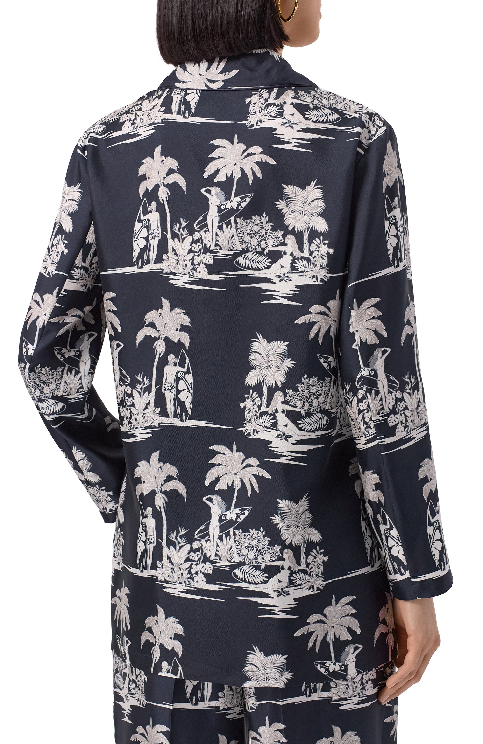 Шелковая рубашка MAX MARA STUDIO, арт. DI0NIGI, фото 4