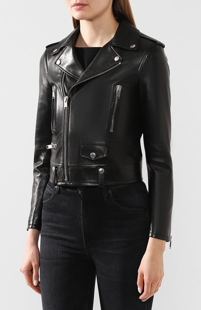 Кожаная куртка SAINT LAURENT, арт. 397287/Y5YA2, фото 3