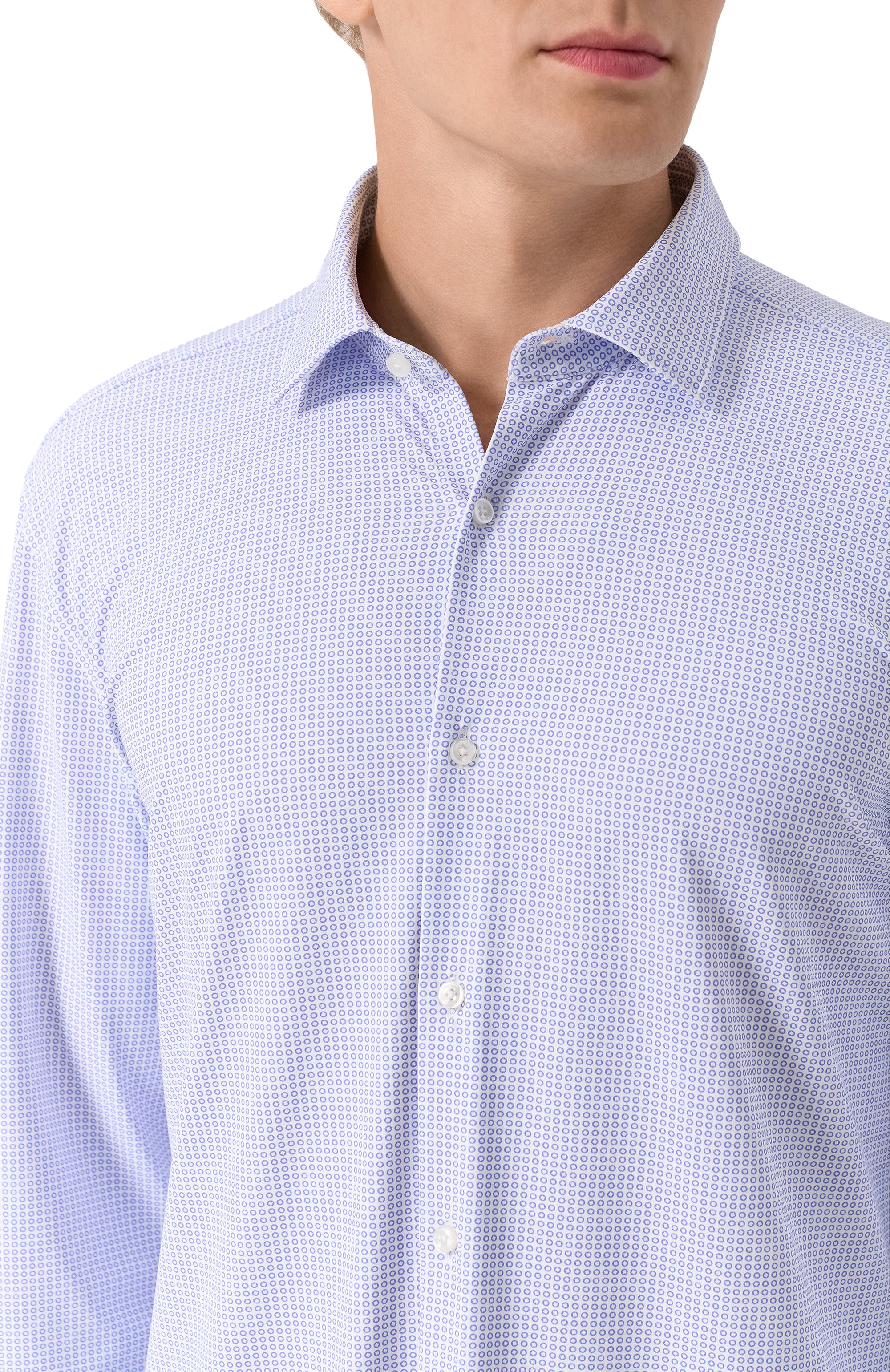 Рубашка HUGO голубого цвета по цене 13600 руб., арт. 50544942, фото 5 Рубашка HUGO, арт. 50544942, фото 5