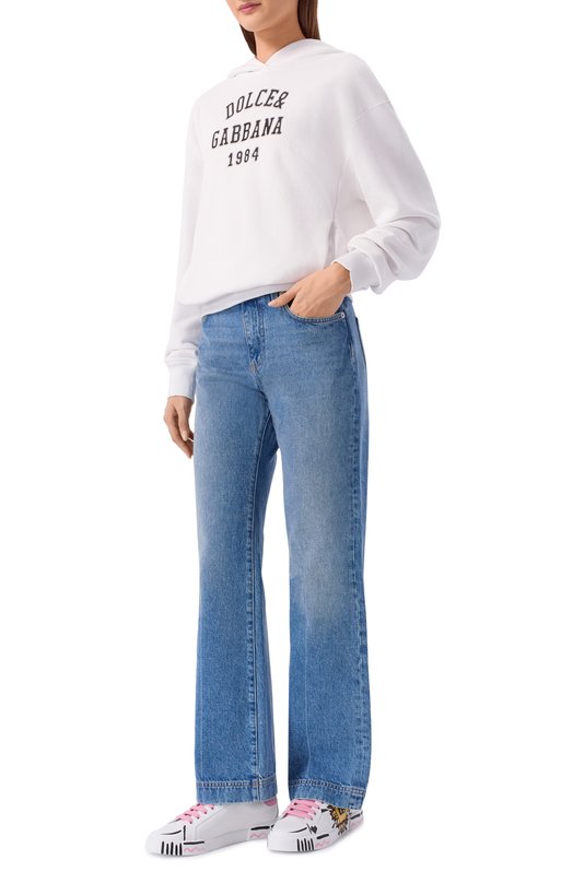 Кожаные кеды Portofino Dolce & Gabbana CK2398/A0259 Белый  CK2398/A0259 Фото 3