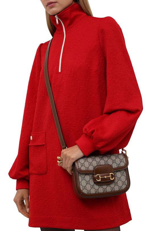 Сумка GG 1955 Horsebit Gucci 658574/HUHHG Коричневый  658574/HUHHG Фото 5