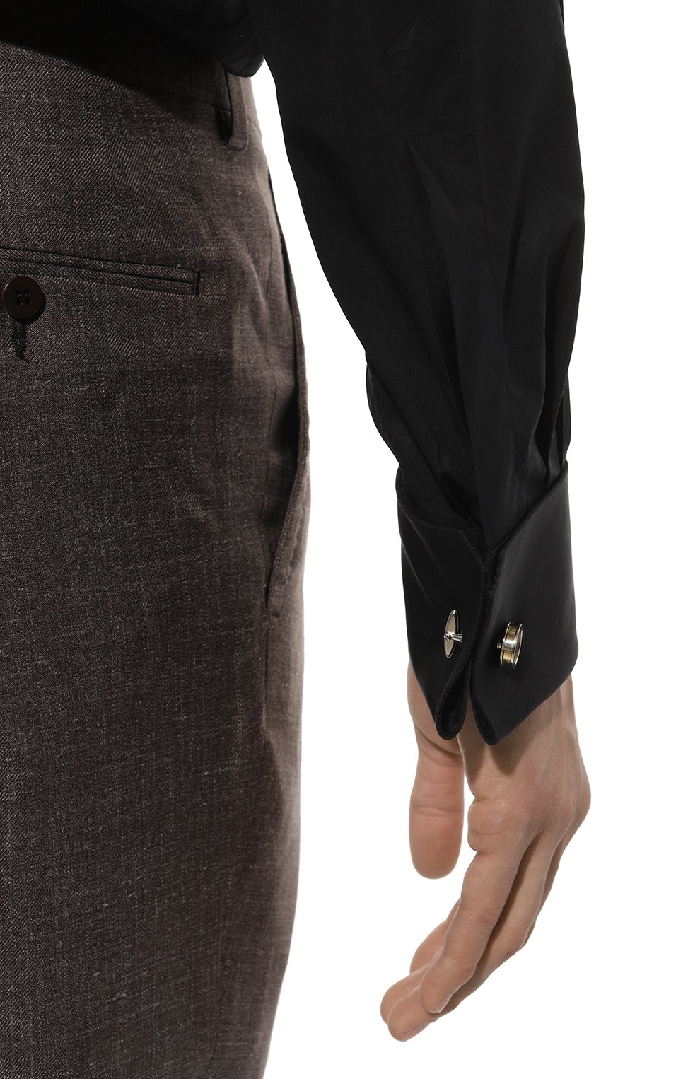 Хлопковая сорочка STEFANO RICCI черного цвета по цене 95050 руб., арт. MC003792/L1250, фото 6 Хлопковая сорочка STEFANO RICCI, арт. MC003792/L1250, фото 6