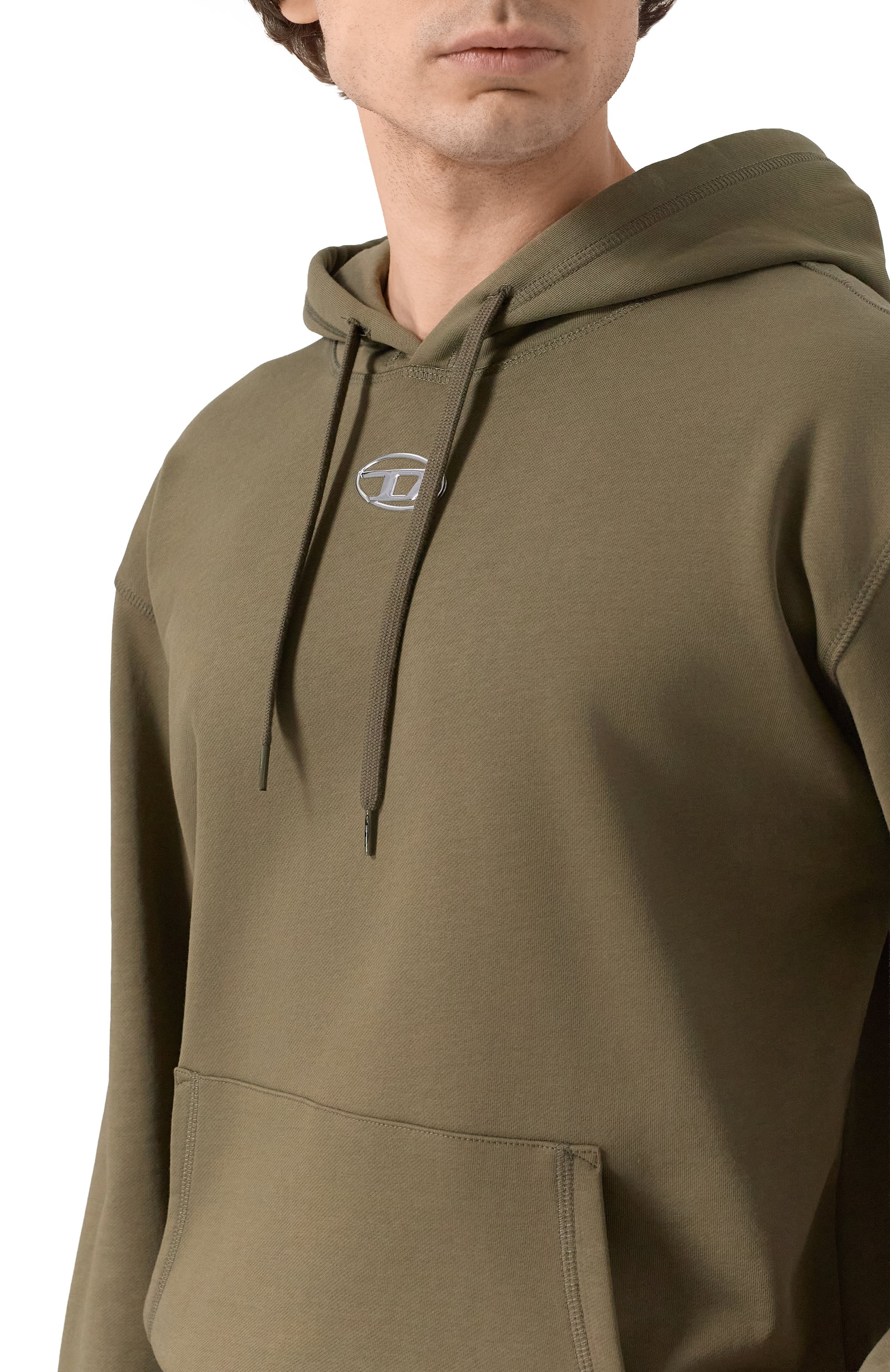 Хлопковое худи DIESEL, арт. A20447/0BKBW, фото 5