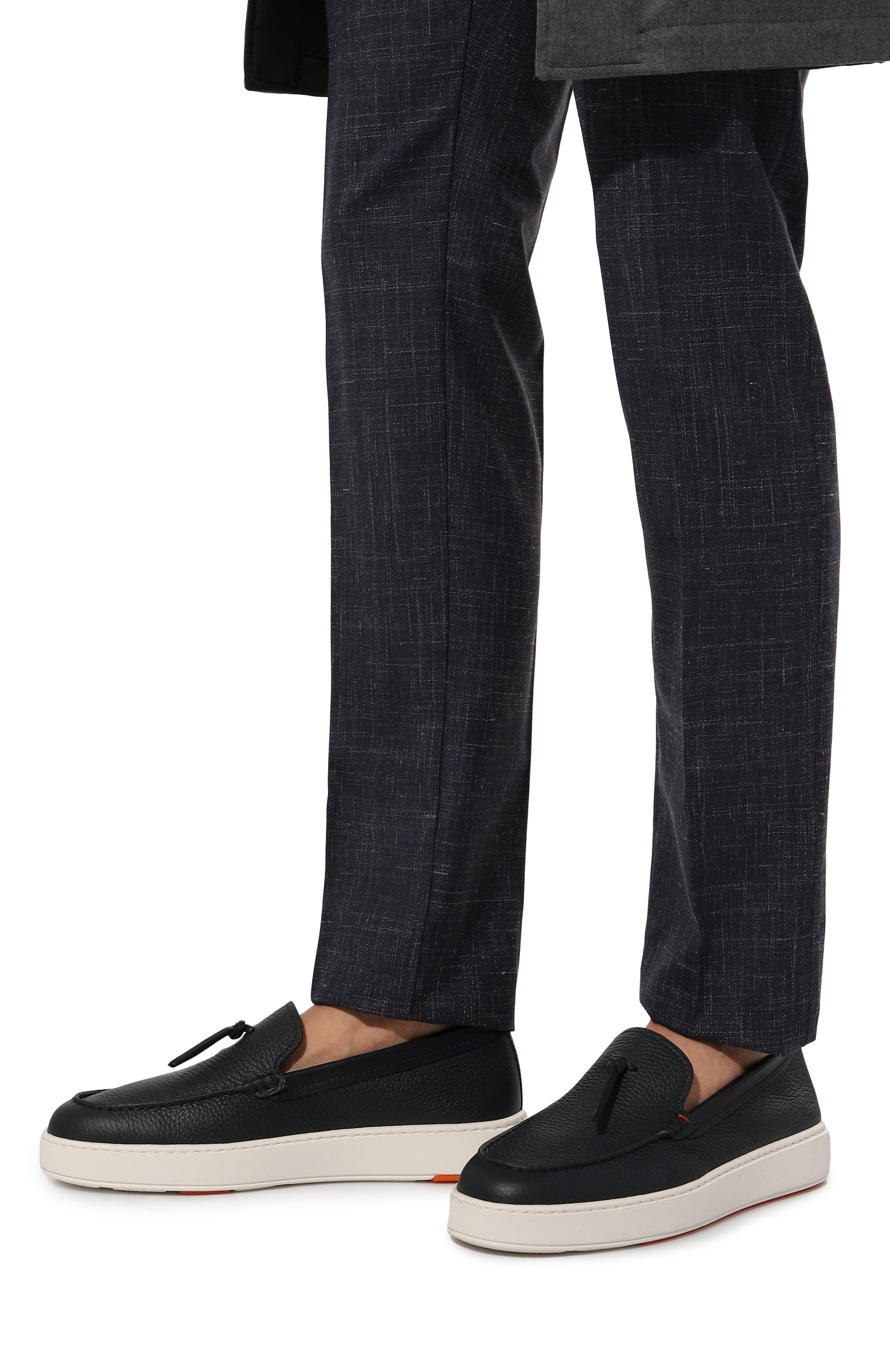 Кожаные лоферы SANTONI, арт. MBCD21439BARCMMDI48, фото 3