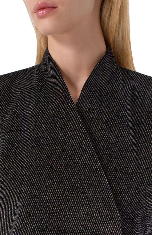 Хлопковый жакет Emporio Armani EW002649/TE16728 Серый  EW002649/TE16728 Фото 5