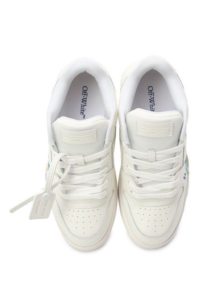 Кожаные кеды out of office OFF-WHITE, арт. 0BIA011S25LEA002/37-38, фото 5