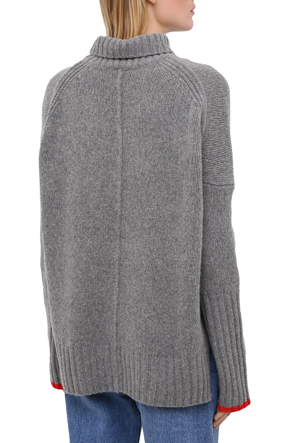 Шерстяной свитер ZADIG AND VOLTAIRE серого цвета по цене 31750 руб., арт. WJMZ1103F, фото 4 Шерстяной свитер ZADIG AND VOLTAIRE, арт. WJMZ1103F, фото 4