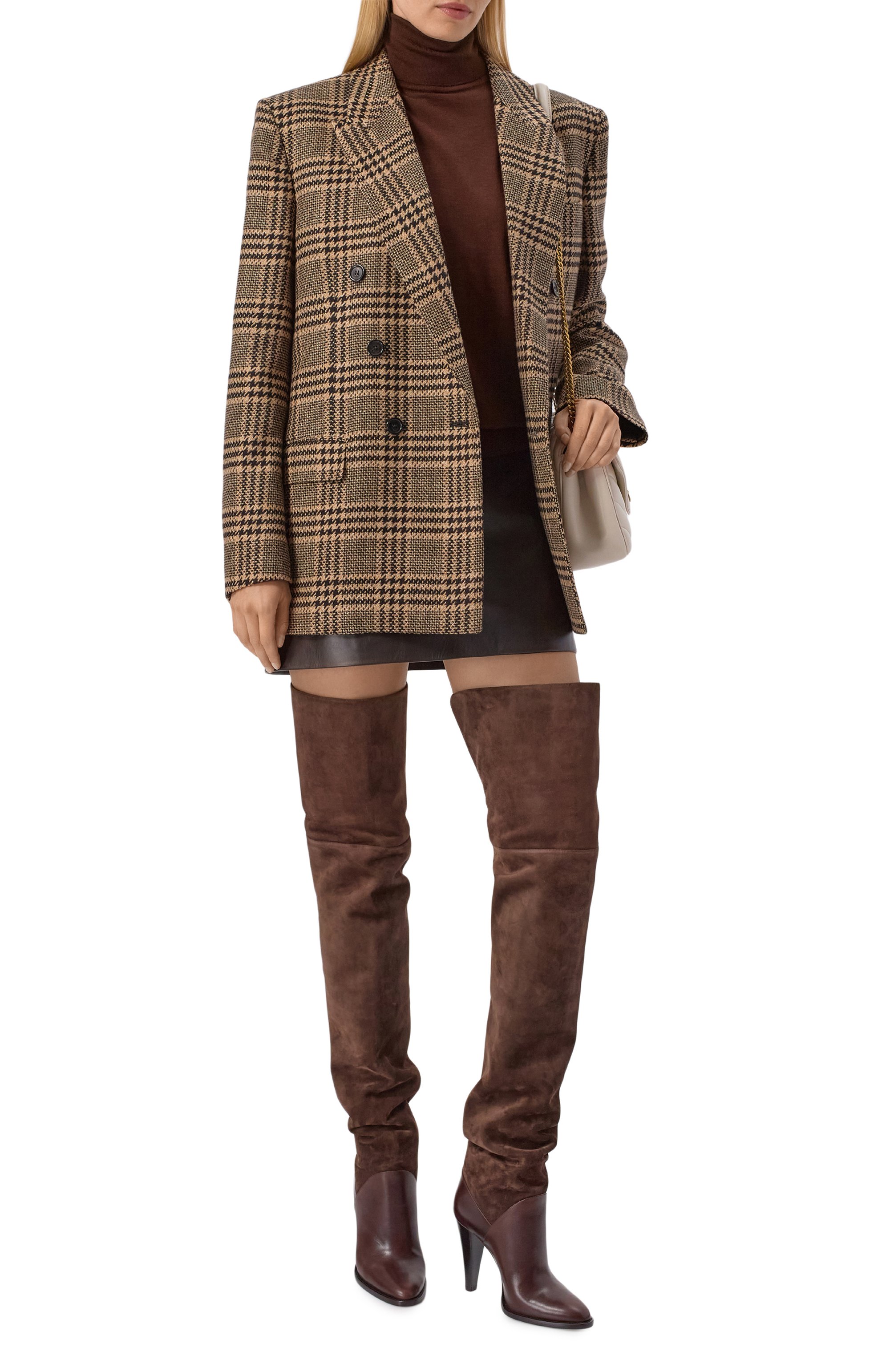 Замшевые ботфорты nadja 100 SAINT LAURENT, арт. 840703/27DAC, фото 3