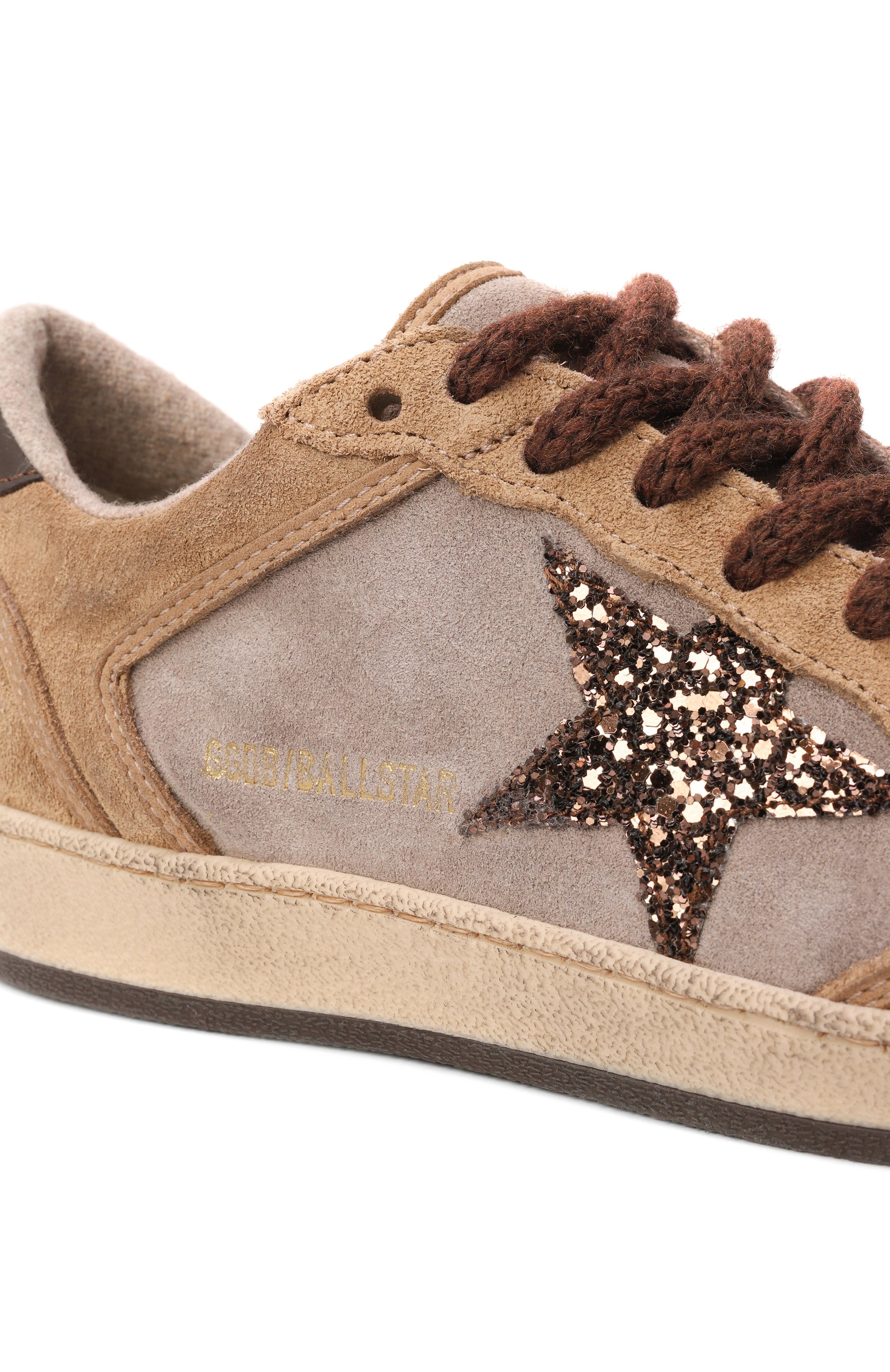 Замшевые кеды ball star GOLDEN GOOSE DELUXE BRAND, арт. GWF01034.F008067, фото 7