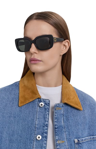 Солнцезащитные очки GUCCI черного цвета по цене 47950 руб., арт. GG1979SK 001, фото 2 Солнцезащитные очки GUCCI, арт. GG1979SK 001, фото 2