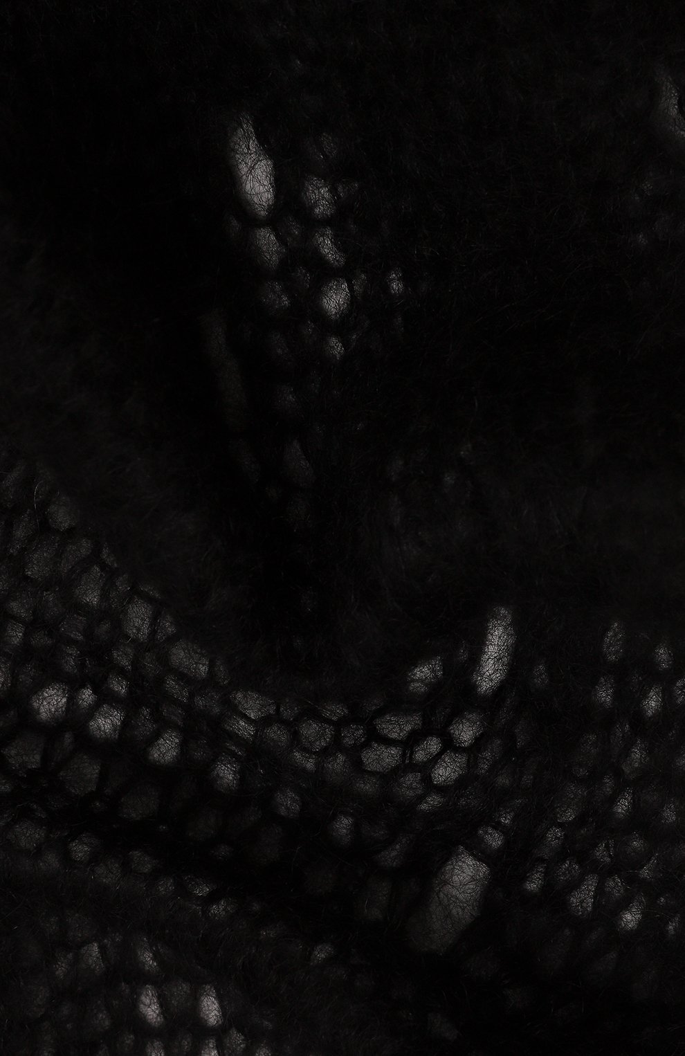 Шарф из шерсти и шелка ANN DEMEULEMEESTER, арт. 2402-U-SC08-KN044-099, фото 3