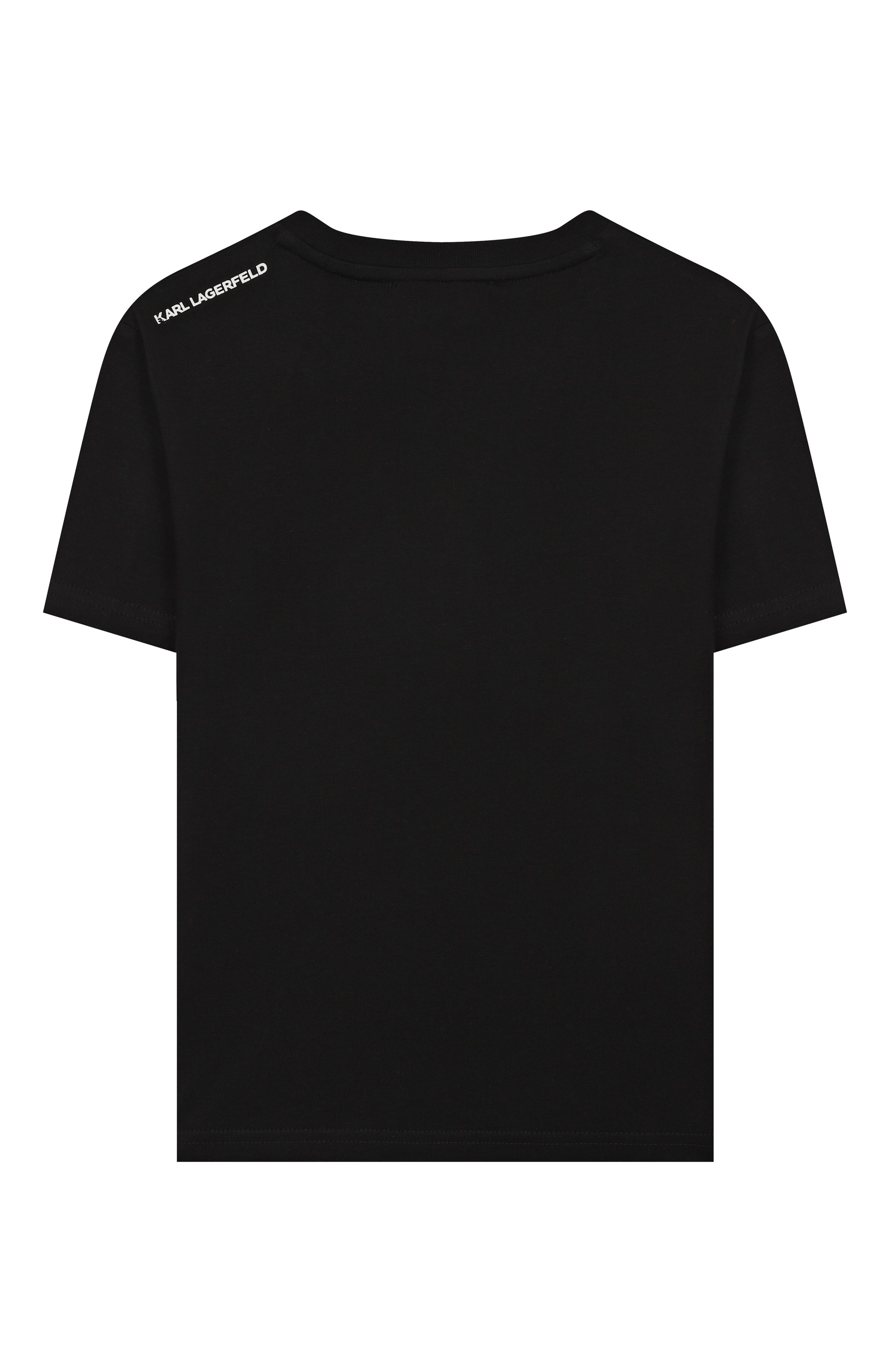 Хлопковая футболка KARL LAGERFELD KIDS, арт. Z30954, фото 2