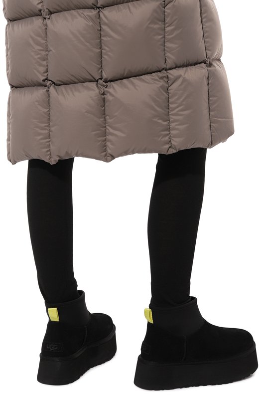 Замшевые полусапоги Classic Mini Dipper UGG 1168170 Чёрный  1168170 Фото 3