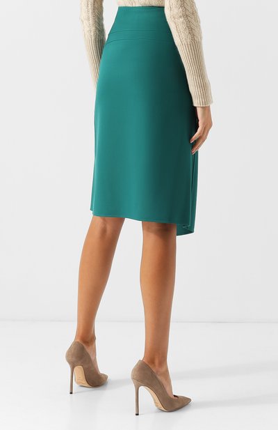 Однотонная шерстяная юбка LORO PIANA, арт. FAI3328, фото 4