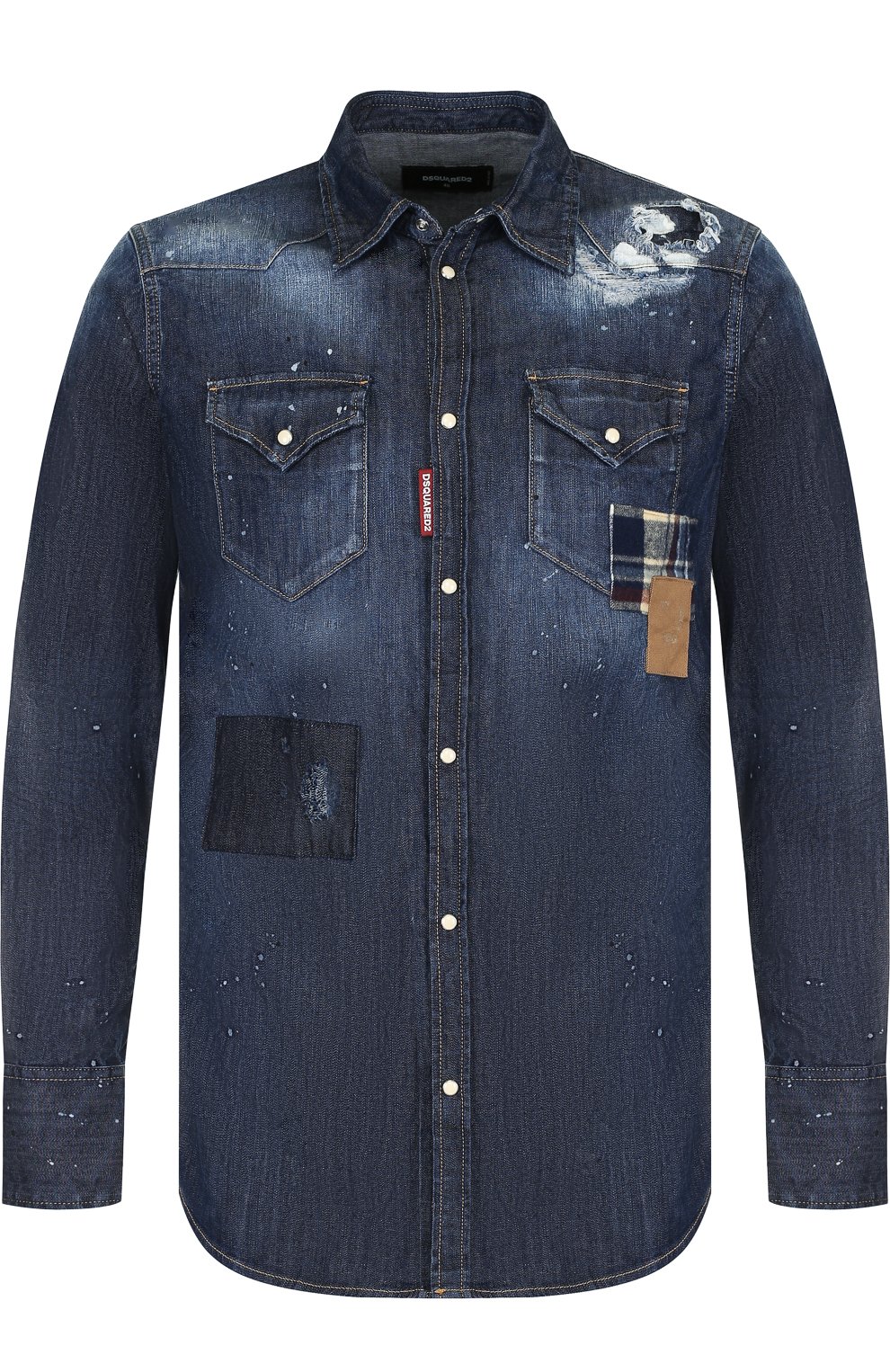 Джинсовая рубашка на кнопках DSQUARED2, арт. S74DM0159/S30341, фото 1