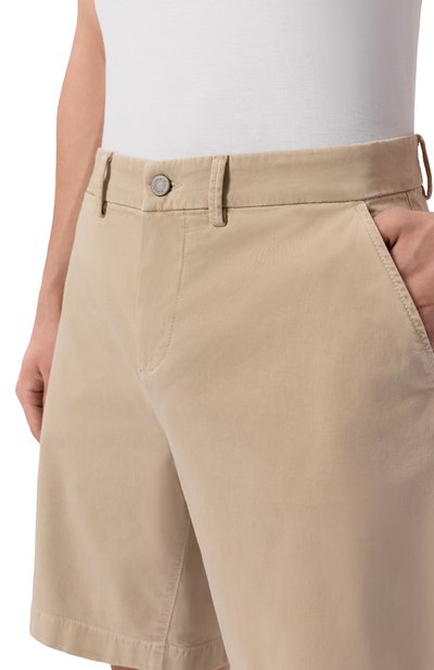 Хлопковые шорты 7 FOR ALL MANKIND бежевого цвета по цене 22300 руб., арт. 7TI70E45-3A3, фото 5 Хлопковые шорты 7 FOR ALL MANKIND, арт. 7TI70E45-3A3, фото 5