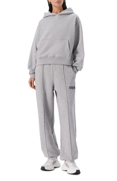 Хлопковое худи COMME DES FUCKDOWN серого цвета по цене 12950 руб., арт. CFABW01373, фото 2 Хлопковое худи COMME DES FUCKDOWN, арт. CFABW01373, фото 2