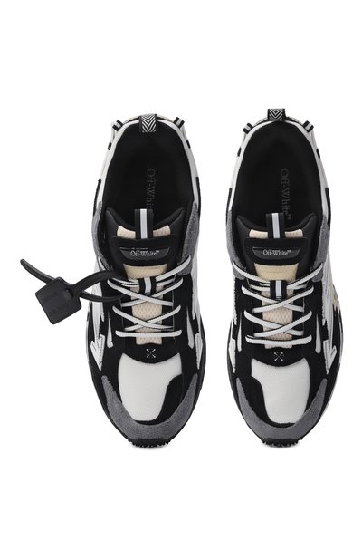 Комбинированные кроссовки be right back OFF-WHITE, арт. 0MIA295S26LEA001, фото 5