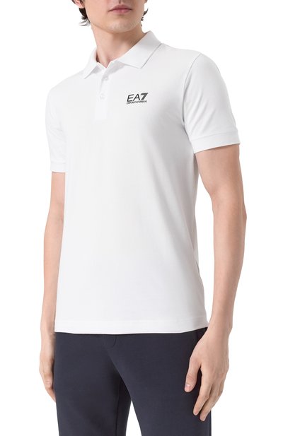 Хлопковое поло EA7, арт. 8NPF14/PJVQZ, фото 3