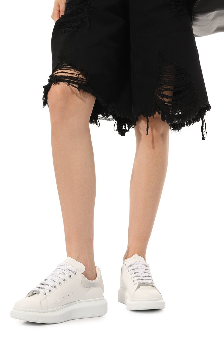 Кожаные кеды oversized ALEXANDER MCQUEEN, арт. 718233 WICG6, фото 1