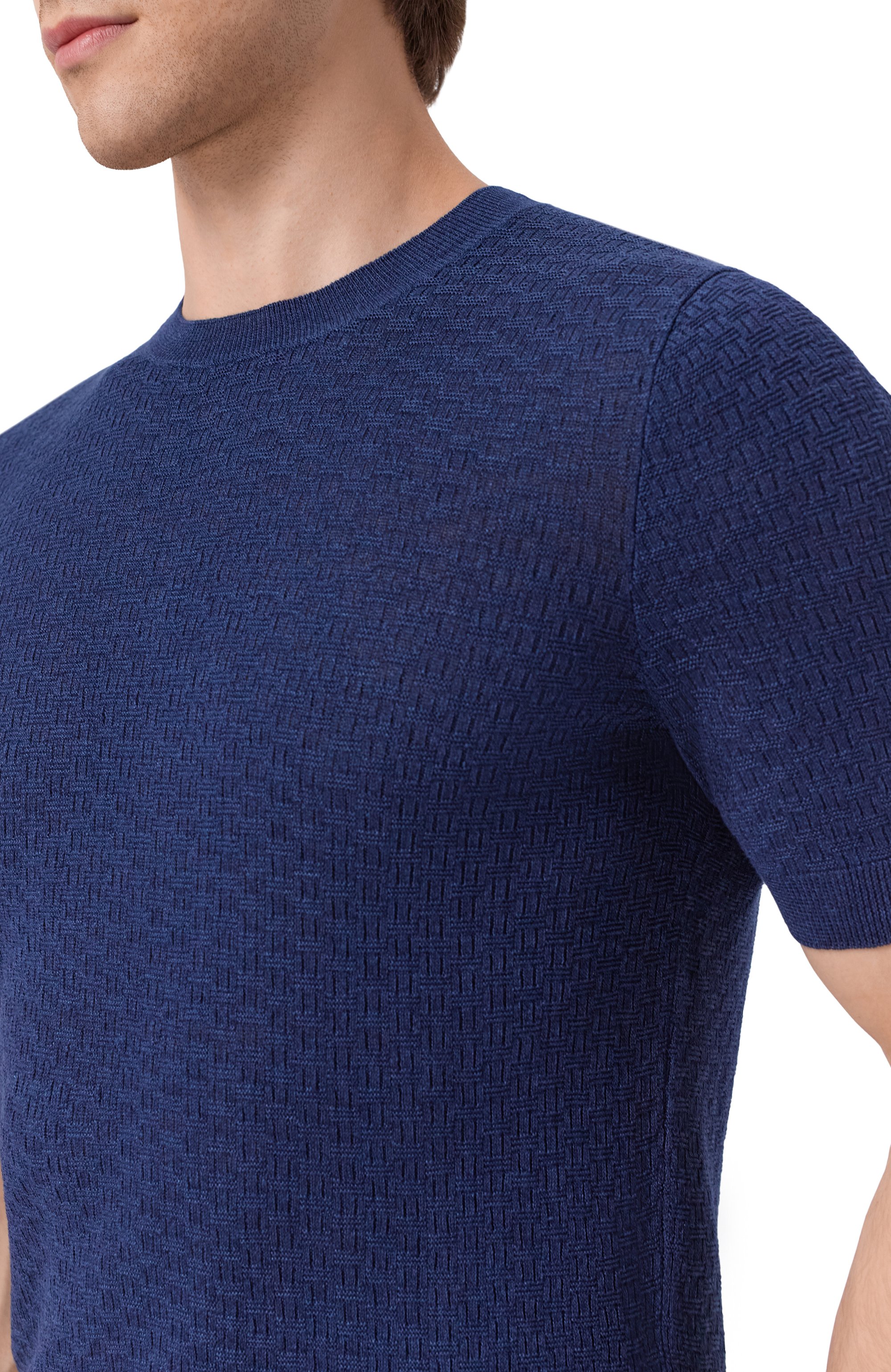 Джемпер изо льна и хлопка GRAN SASSO, арт. 57169/18668, фото 5