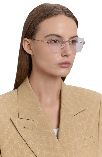 Оправа GUCCI золотого цвета по цене 36500 руб., арт. GG1938 001, фото 2 Оправа GUCCI, арт. GG1938 001, фото 2