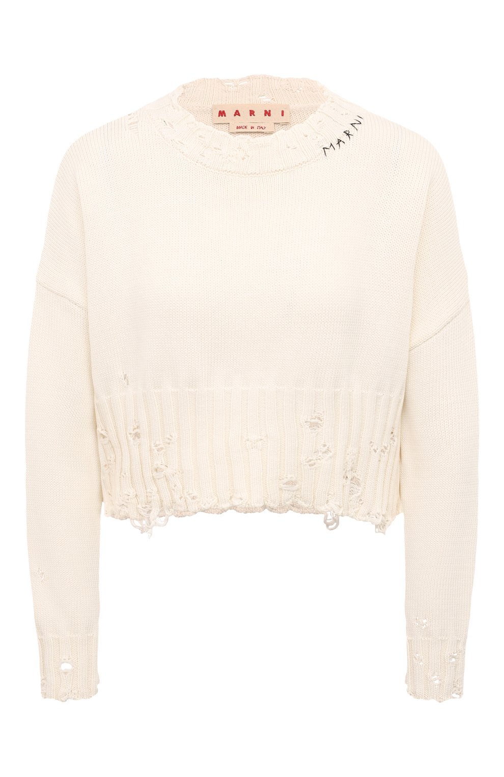 Хлопковый свитер MARNI, арт. GCMD0276A1/UFC652, фото 1