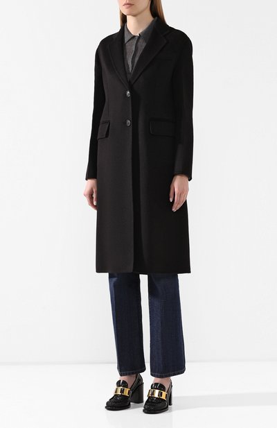 Шерстяное пальто PRADA, арт. P668M-1CRU-F0002, фото 3