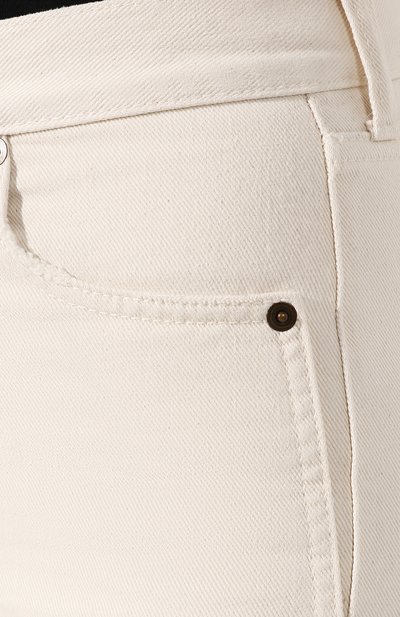 Джинсы SAINT LAURENT белого цвета по цене 63900 руб., арт. 612062/Y538V, фото 5 Джинсы SAINT LAURENT, арт. 612062/Y538V, фото 5