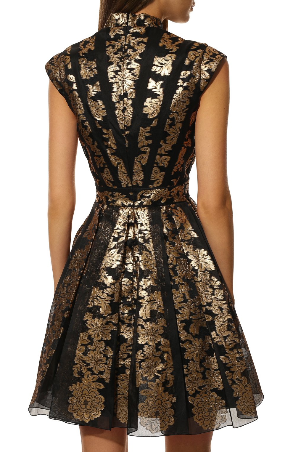 Шелковое платье ZUHAIR MURAD золотого цвета по цене 284000 руб., арт. DRF20327/FCHI001, фото 4 Шелковое платье ZUHAIR MURAD, арт. DRF20327/FCHI001, фото 4