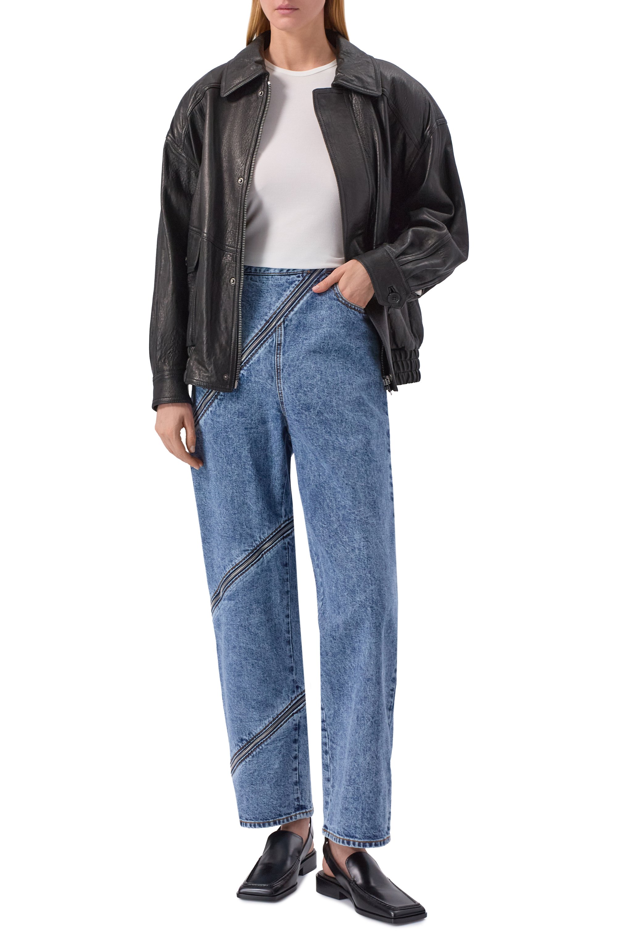 Кожаные сандалии ALAIA, арт. AA3L1001I072, фото 3