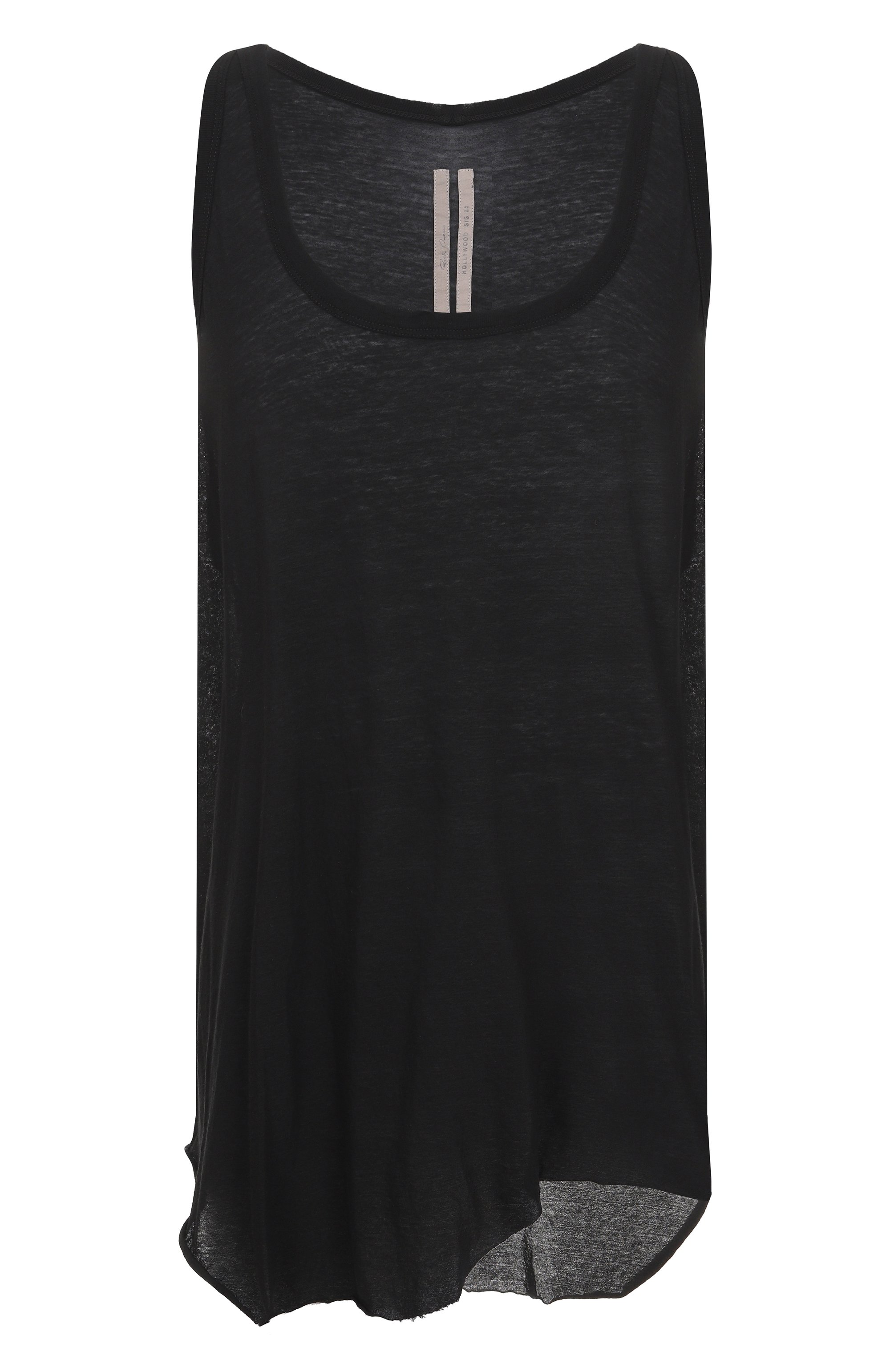 Хлопковая майка RICK OWENS, арт. RR01E5101/UC, фото 1