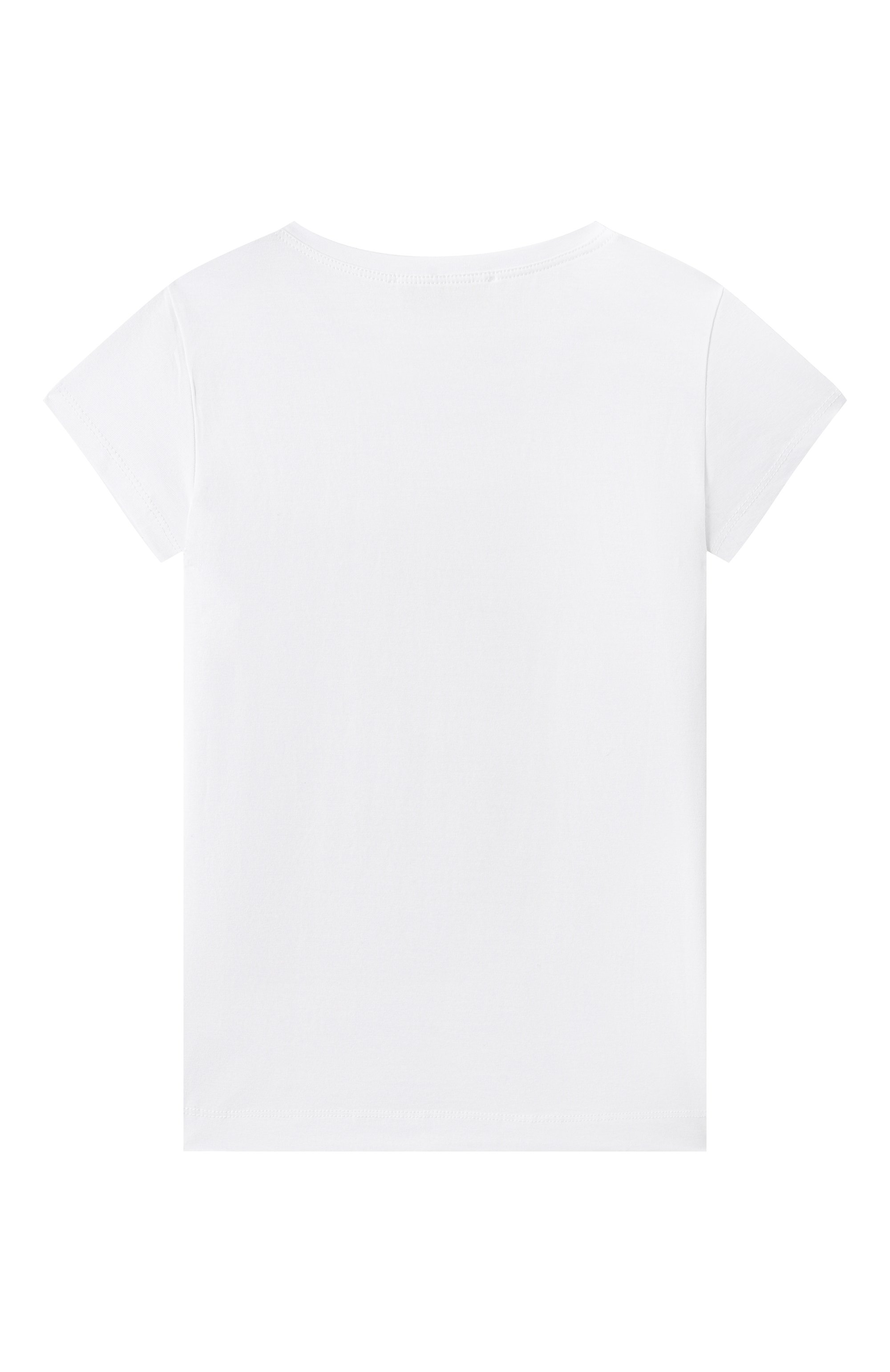 Хлопковая футболка MONNALISA, арт. 19E615, фото 2