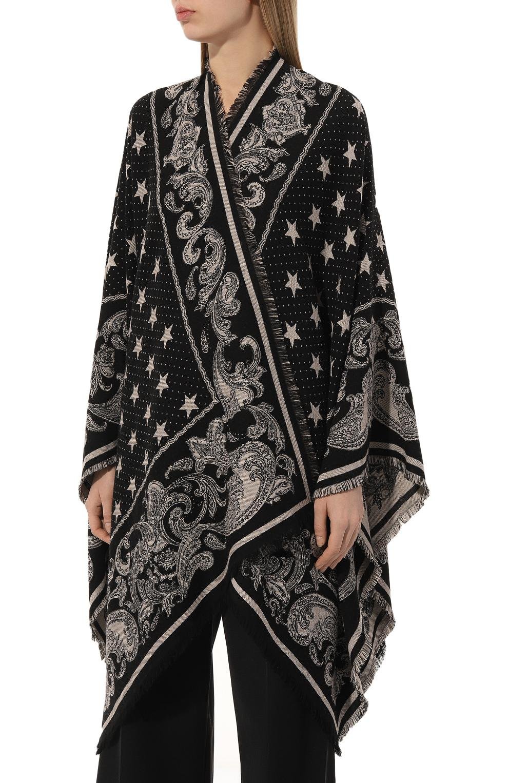 Пончо из вискозы и шерсти BALMAIN, арт. CF1XL065/VE34., фото 3