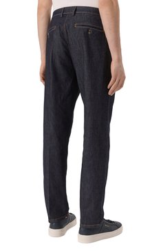 Мужские джинсы CANALI синего цвета, арт. 91675/PD00400 | Фото 4 (Драгоценные камни: Проставлено; Длина (брюки, джинсы): Стандартные; Материал сплава: Проставлено; Материал внешний: Деним, Хлопок; Кросс-КТ: Деним; Силуэт М (брюки): Прямые; Стили: Повседневный)