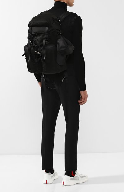 Текстильный рюкзак с внешними карманами PRADA, арт. 2VZ019-973-F0002-OOO, фото 2