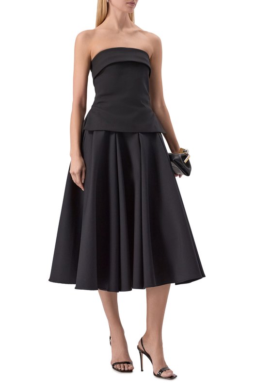 Юбка из хлопка и вискозы Borne Bourgeois SW-SK-BO-5009 Чёрный  SW-SK-BO-5009 Фото 2